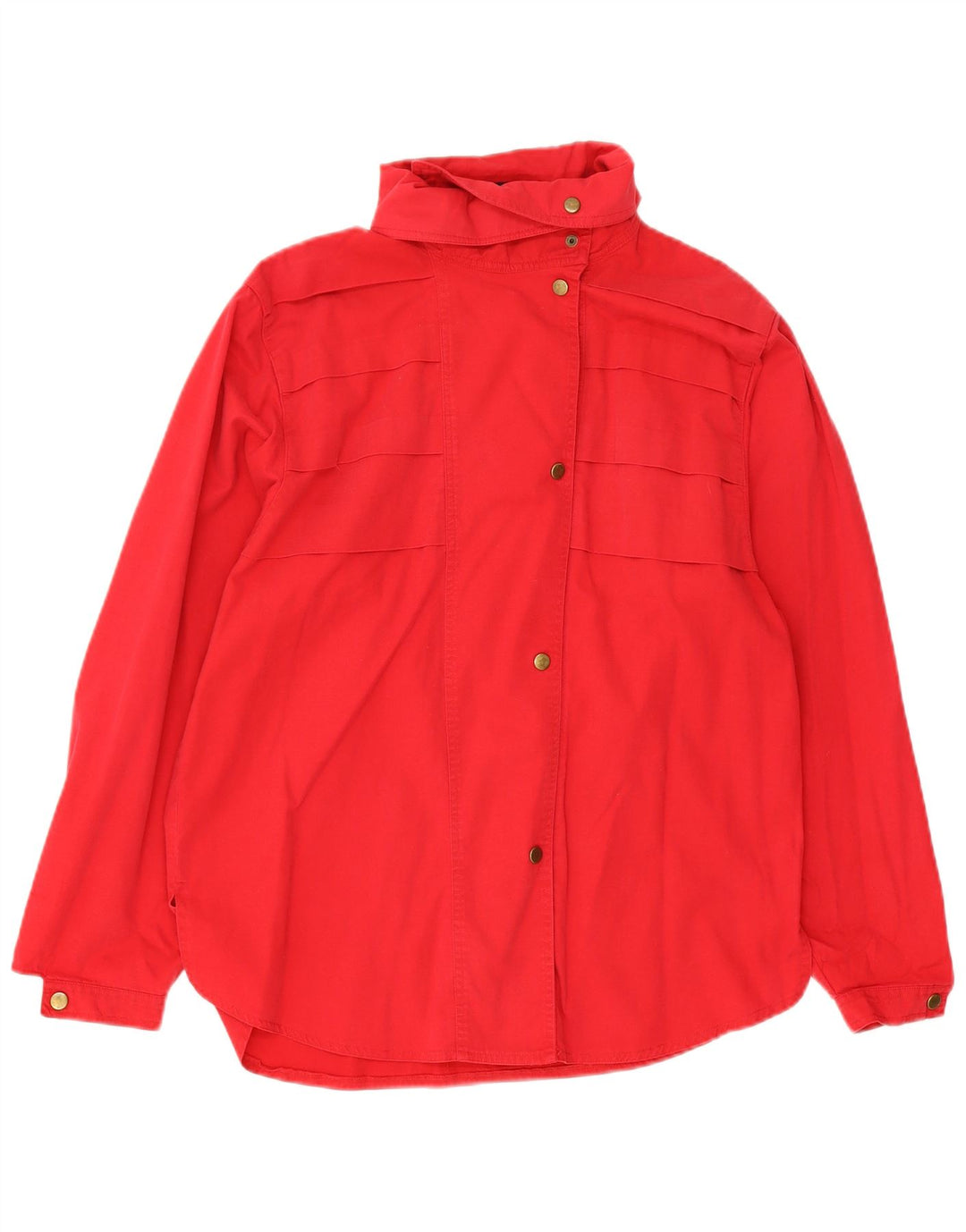 Camicia overshirt da donna Louis London UK 14 cotone rosso medio