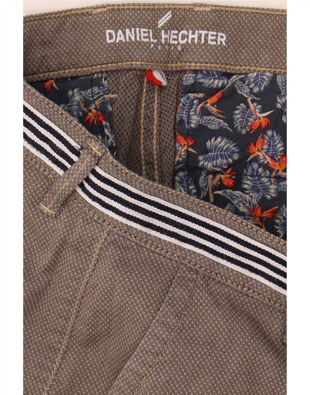 Pantaloncini chino da uomo Daniel Hechter W35 grandi in cotone grigio