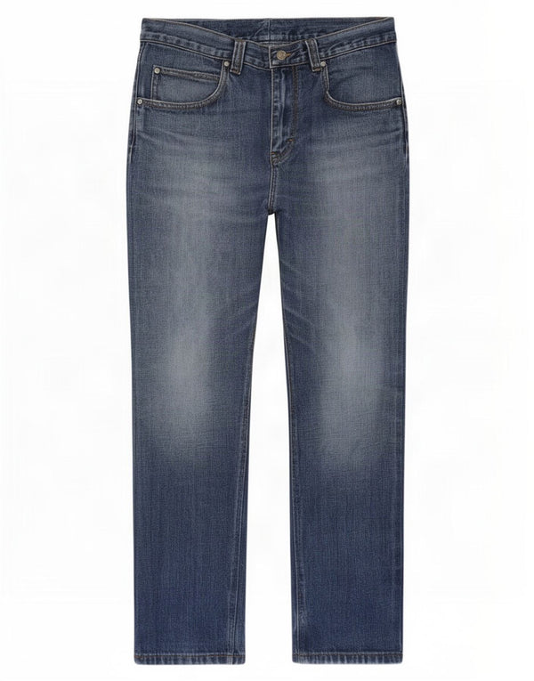 Calvin Klein Mens Straight Jeans W32 L30 Blue Cotton