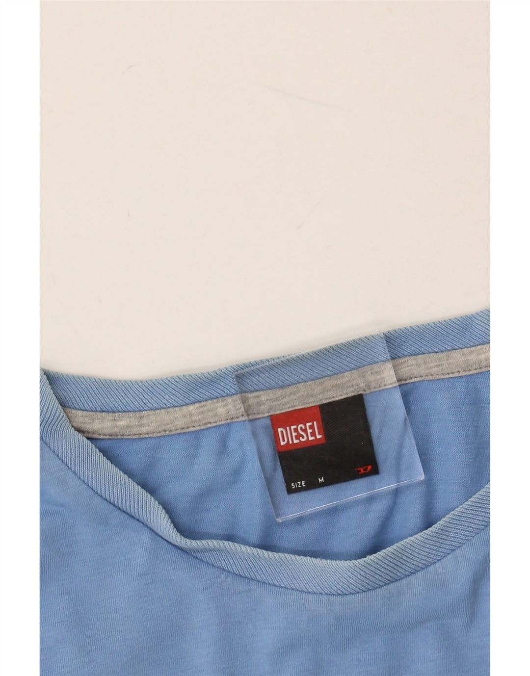 T-shirt da uomo DIESEL Top in cotone blu medio