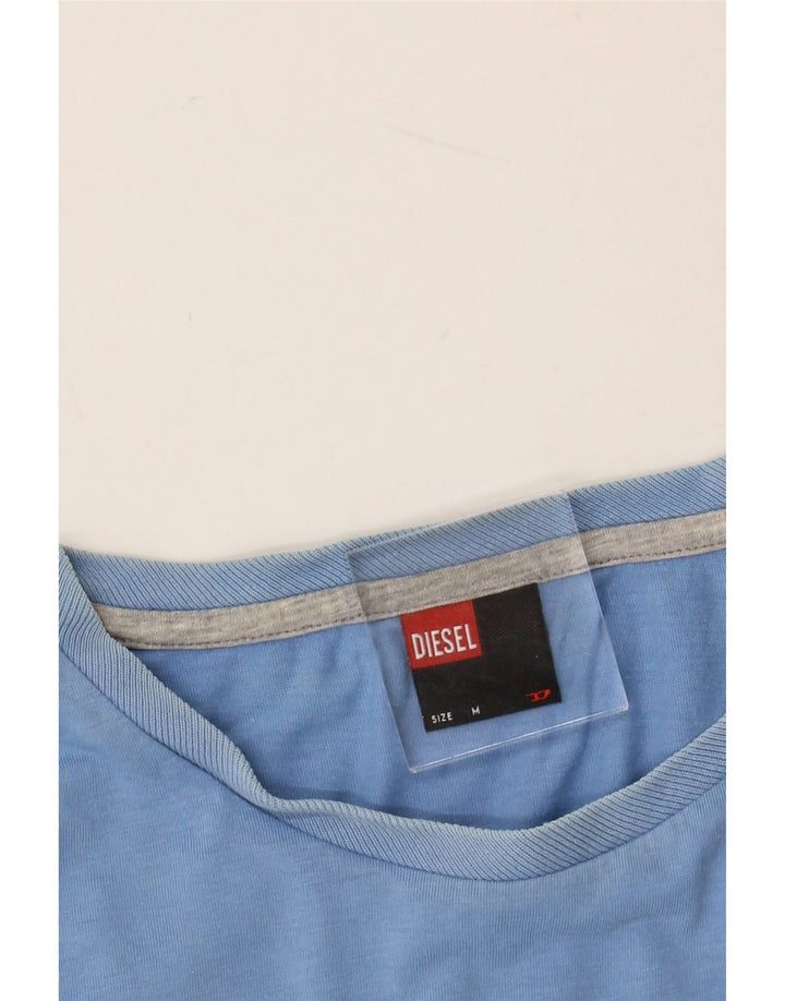 T-shirt da uomo DIESEL Top in cotone blu medio