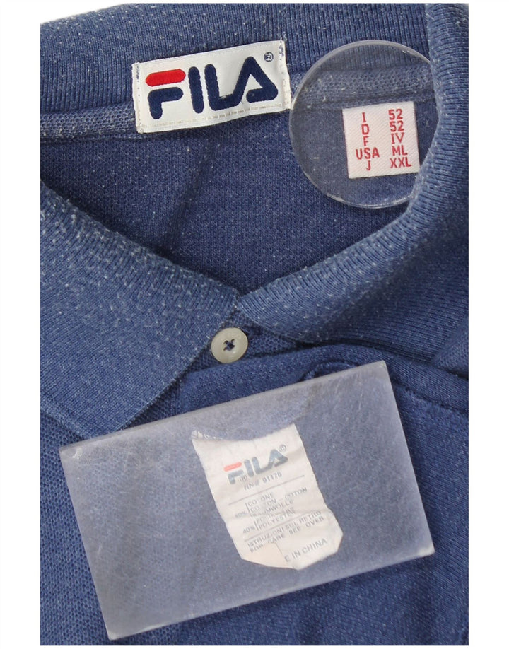 Polo Uomo Fila IT 52 Large Blu Cotone