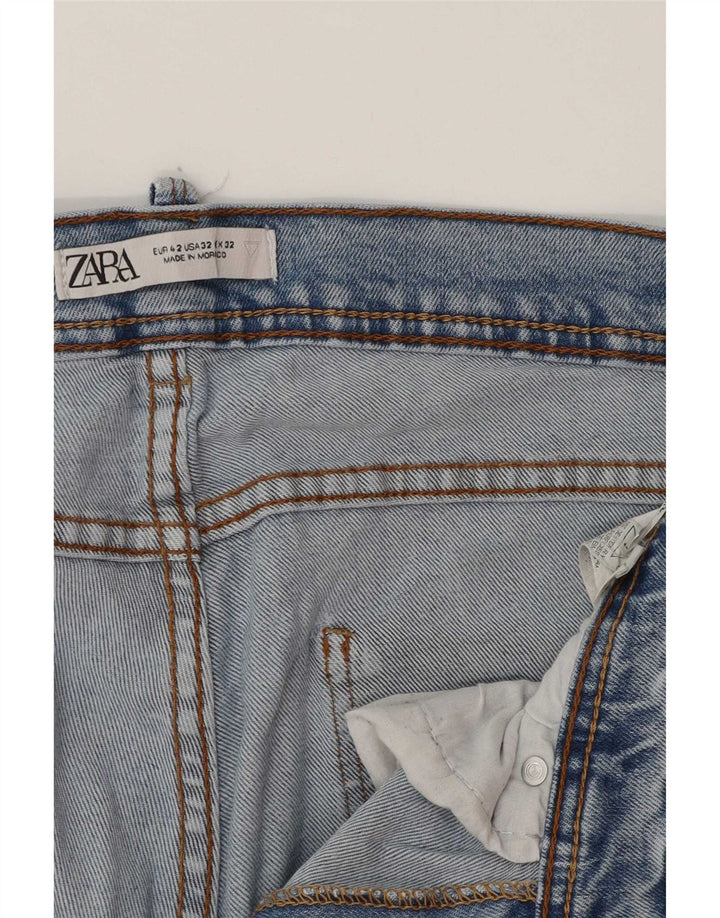Jeans slim da uomo Zara EU 42 Large W32 L28 Blu