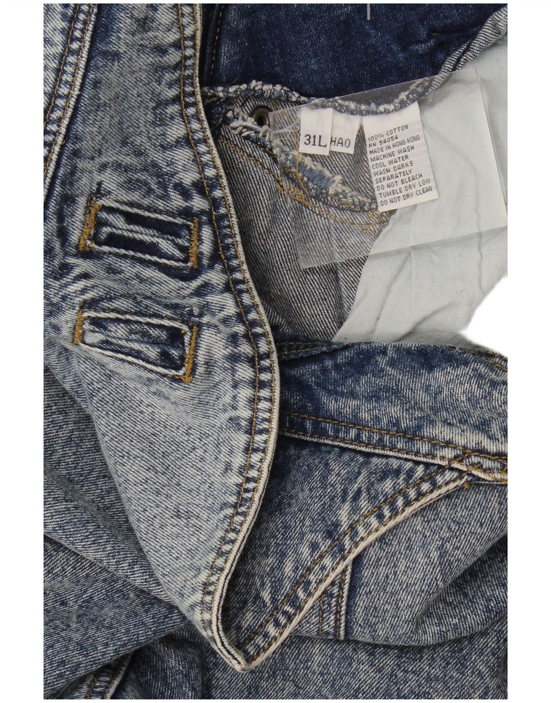 Jeans da donna a vita alta Bugle Boy W31 L32 cotone blu