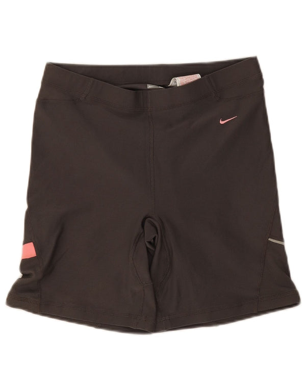 Pantaloncini sportivi Nike da donna UK 10/12 Medium Nero Colourblock Poliestere