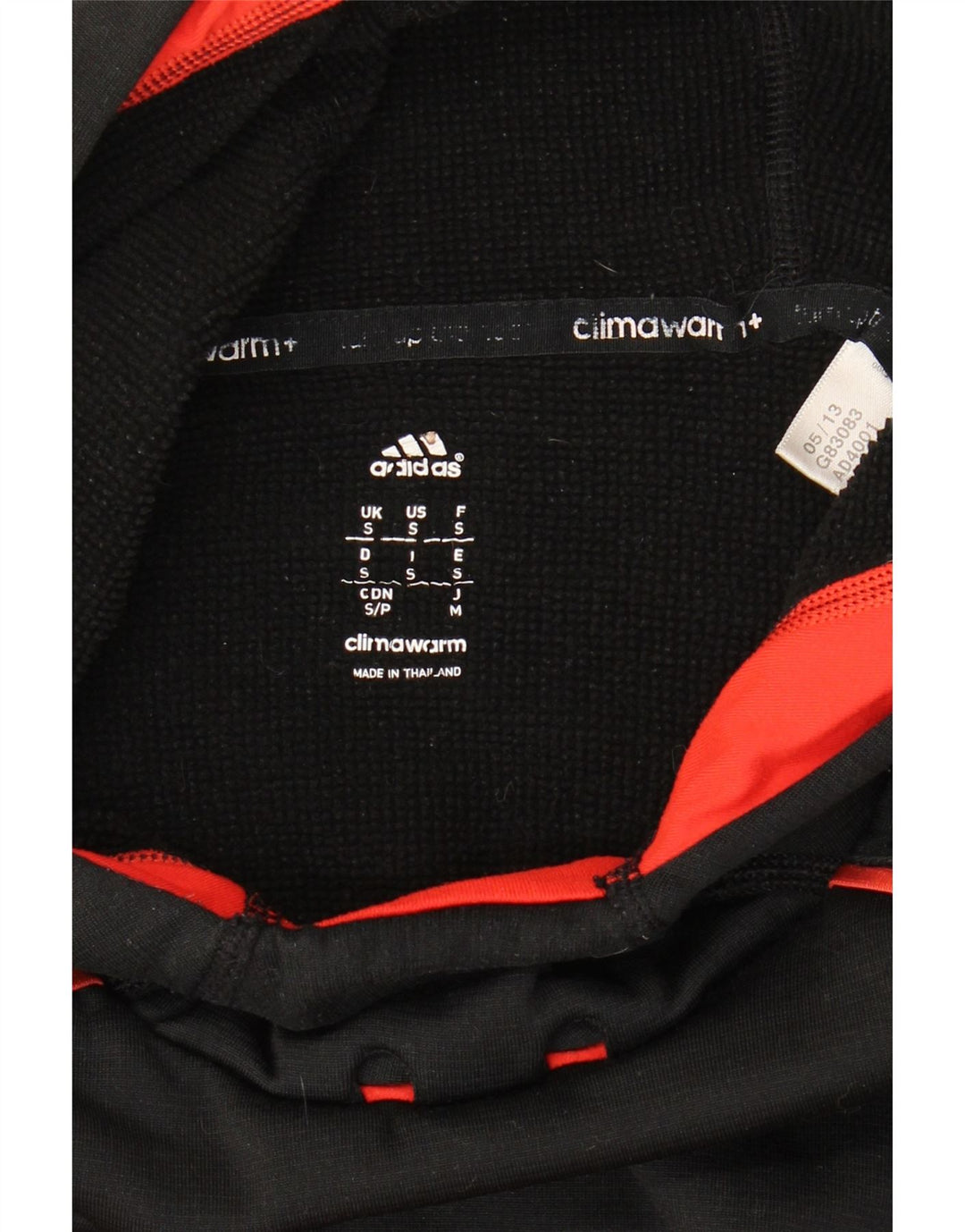 Felpa con cappuccio Adidas Climawarm da uomo piccola nera