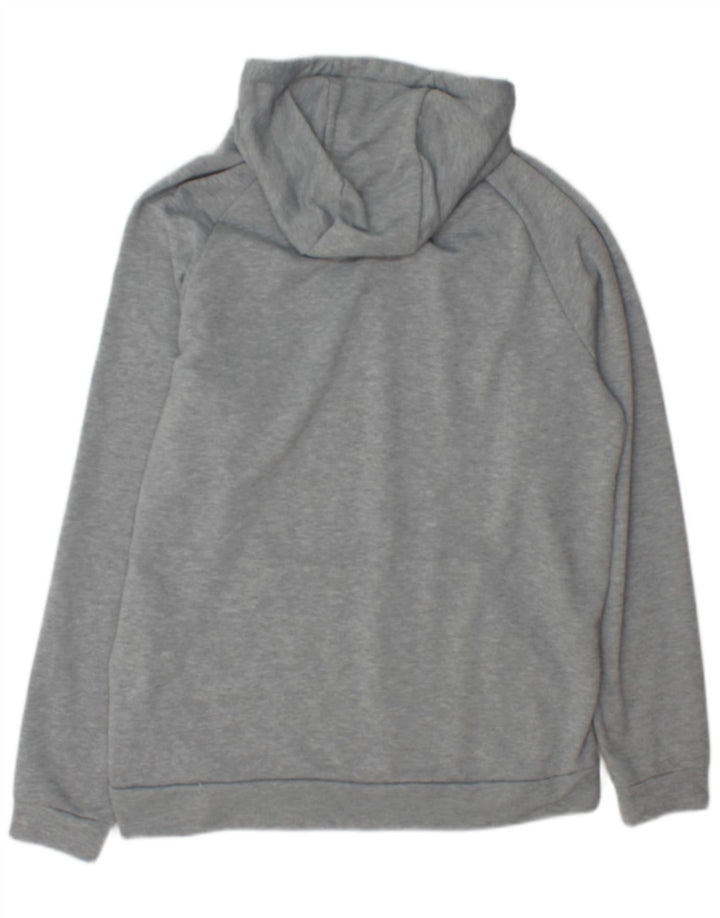 Felpa con cappuccio grafica Nike Dri Fit da uomo, grande, in poliestere chiazzato grigio