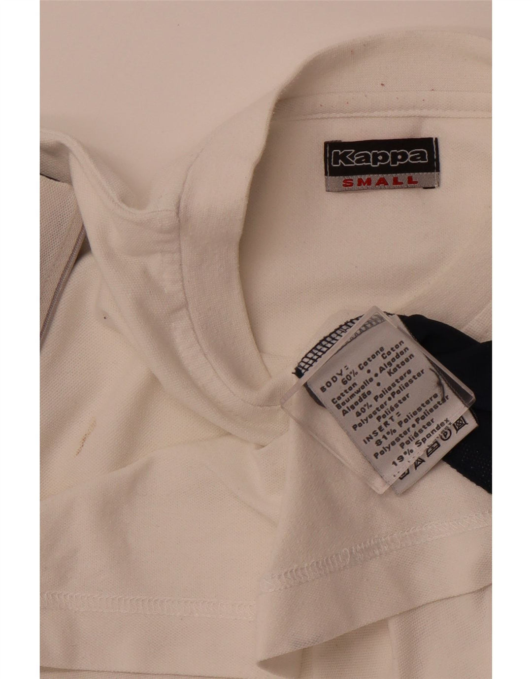 T-shirt da uomo KAPPA Top Small White Colourblock Cotton Sports