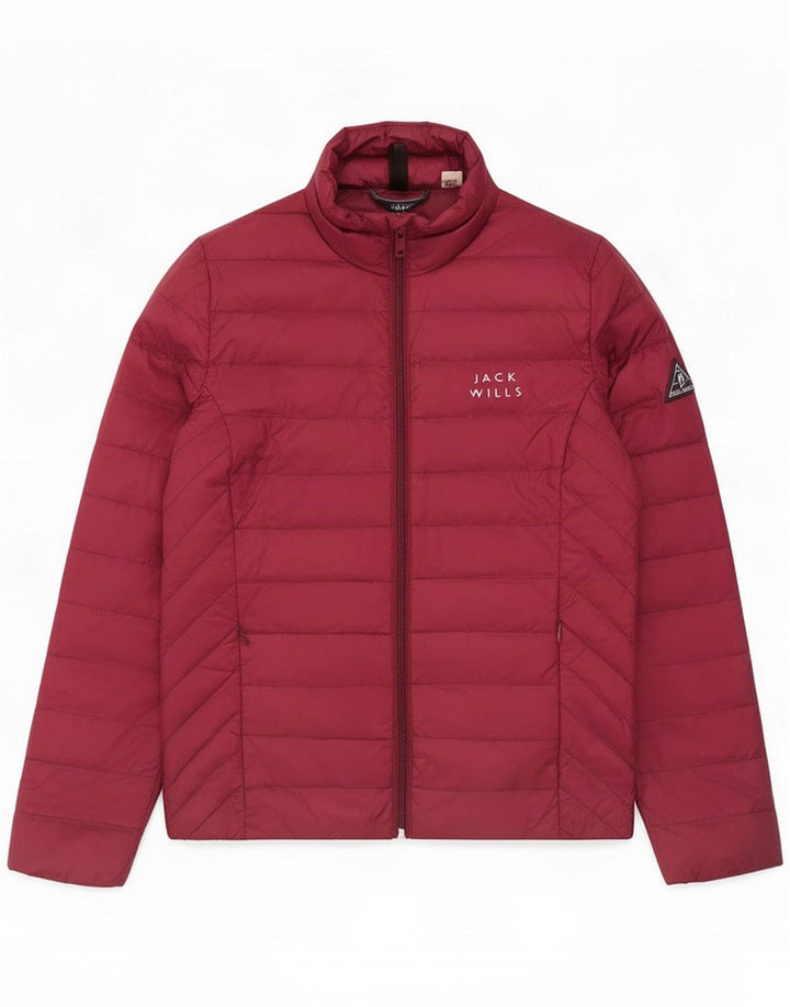 Giacca imbottita da donna Jack Wills UK 8 piccola bordeaux Poliammide