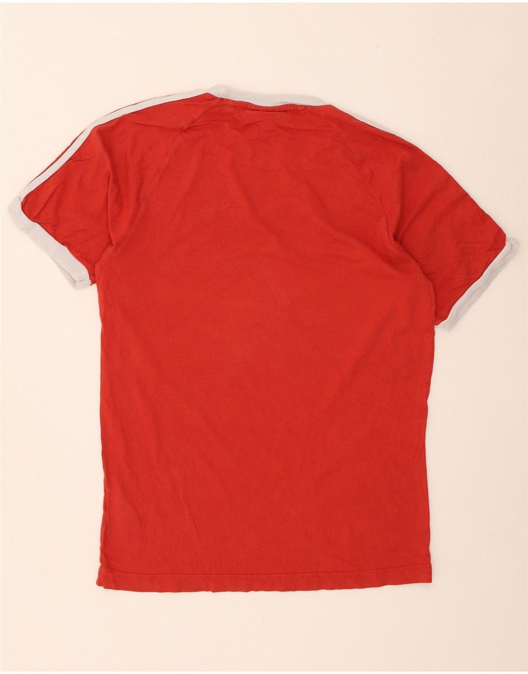T-shirt da uomo Adidas Top in cotone rosso medio