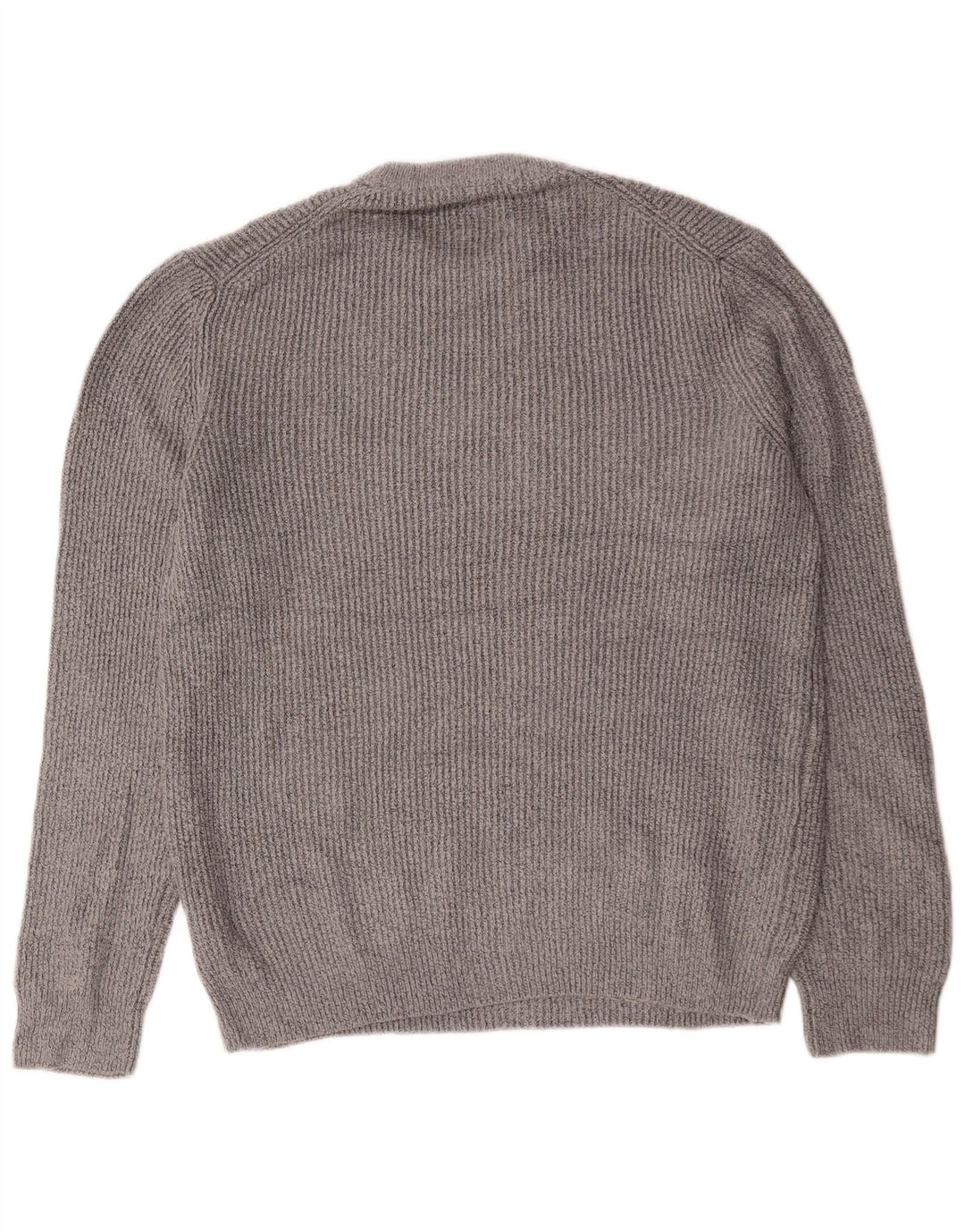 Maglione maglione girocollo da uomo Marks & Spencer grande grigio in poliammide