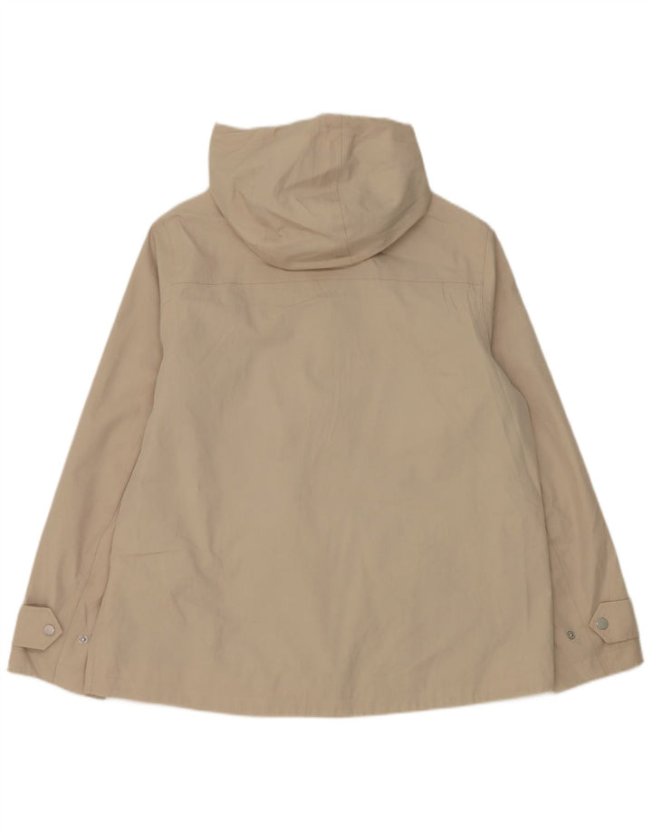 Giacca antipioggia Joules da donna con vestibilità regolare con cappuccio UK 14 Cotone grigio medio
