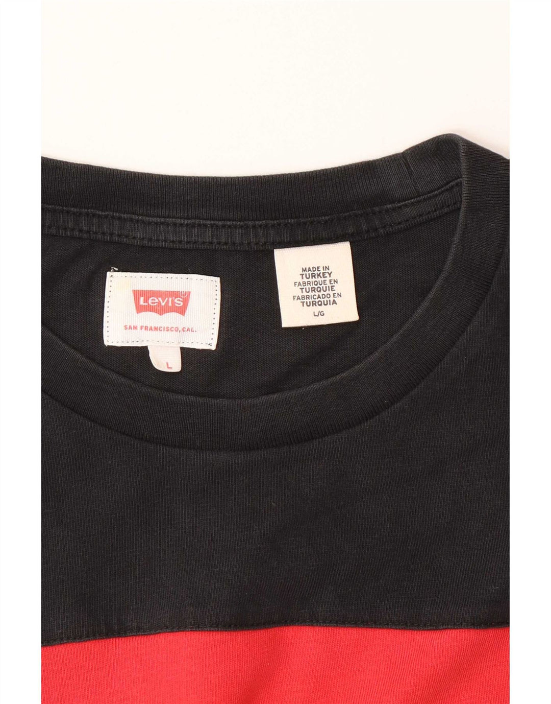 T-shirt grafica da uomo Levi's Top grande color block nero