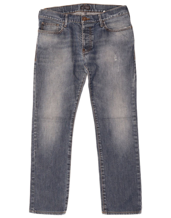 Jeans dritti da uomo Armani W32 L30 Blu