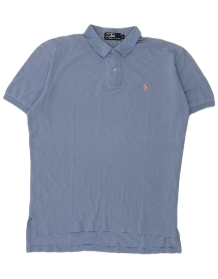 Polo Ralph Lauren da uomo in cotone blu medio