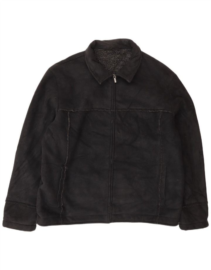 Giacca Sherpa da uomo Marks & Spencer UK 42 XL Nera