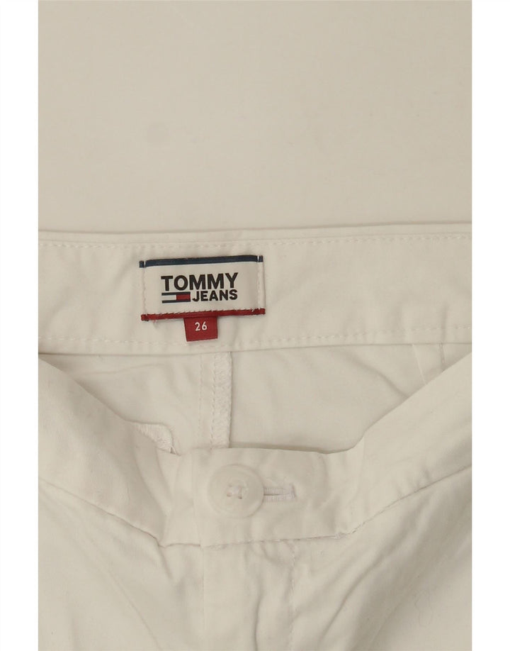 TOMMY HILFIGER Womens Chino Shorts W26 Small White Cotton Vintage Tommy Hilfiger and Second-Hand Tommy Hilfiger from Messina Hembry 