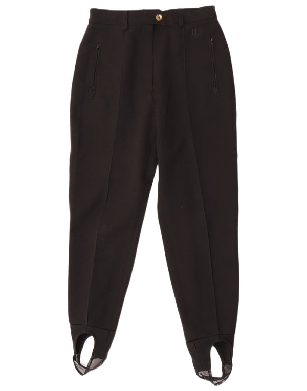 Belfe & Belfe Womens Tapered Casual Trousers IT 44 Medium W26 L30 Black