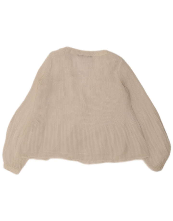 Camicetta da donna Zara UK 10 piccola bianca in poliestere
