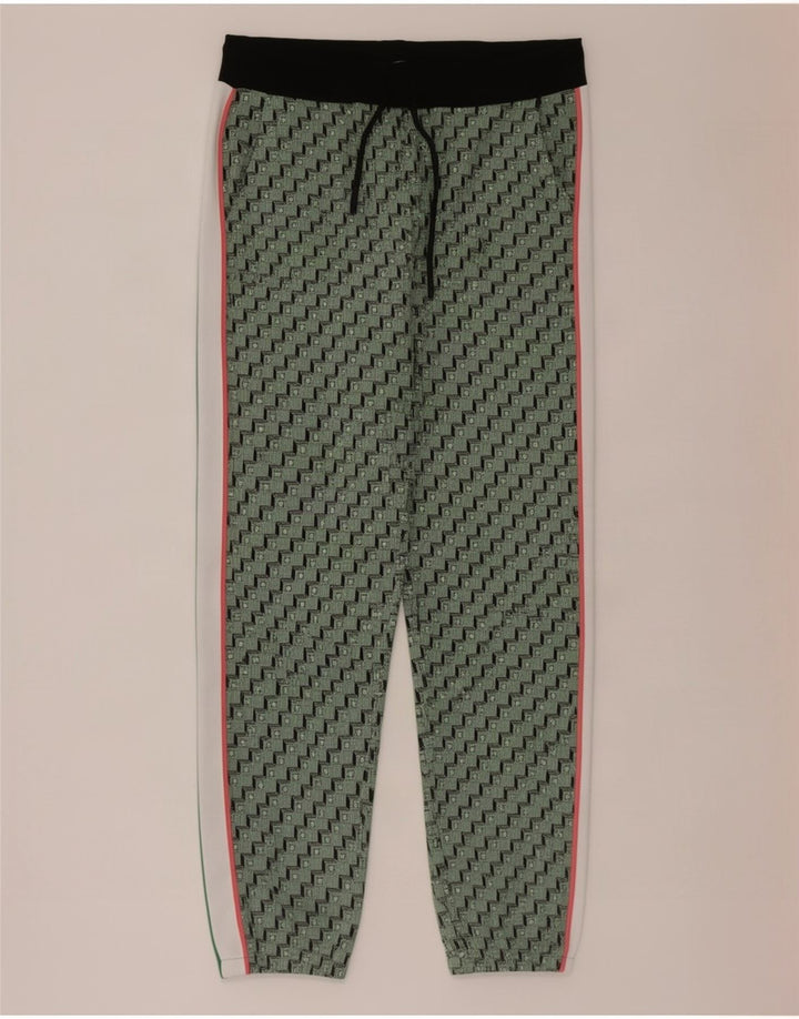 Pantaloni da tuta da uomo Zara Joggers Poliestere geometrico verde medio