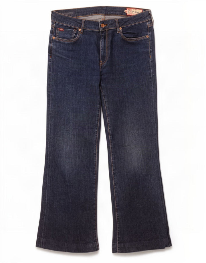 Jeans svasati da donna Rifle W30 L29 cotone blu navy