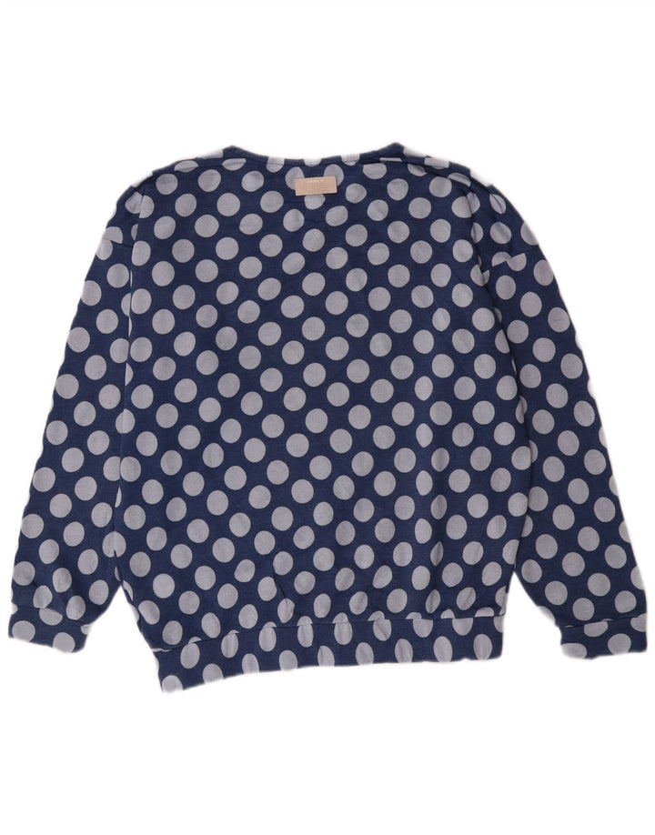 Felpa grafica da donna Adidas Jumper UK 10 Small Blue Poliestere