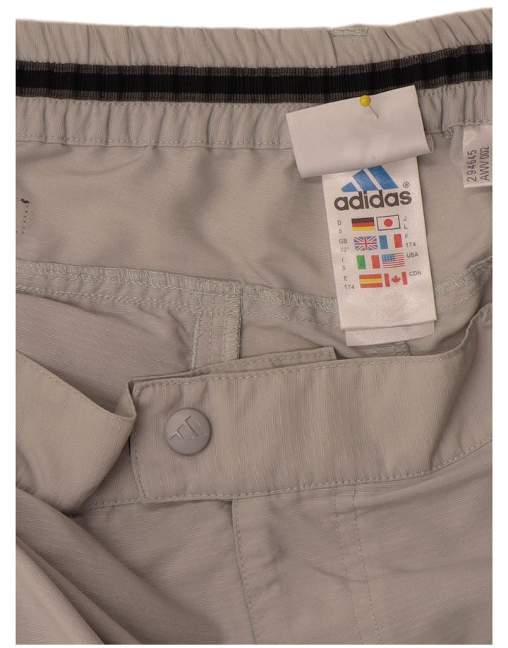 Pantaloni Capri da uomo Adidas W32 L21 Poliammide grigio