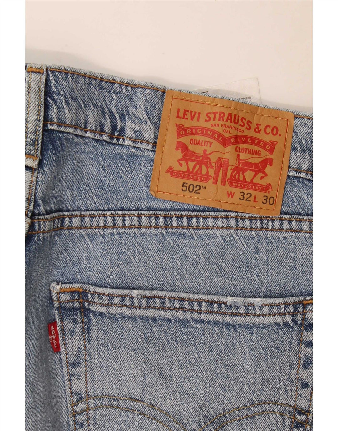 Levi's Uomo 502 Jeans affusolati W32 L30 Cotone blu