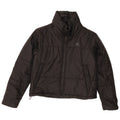 Giacca imbottita oversize con grafica Adidas da donna UK 4/6 XS poliestere nero