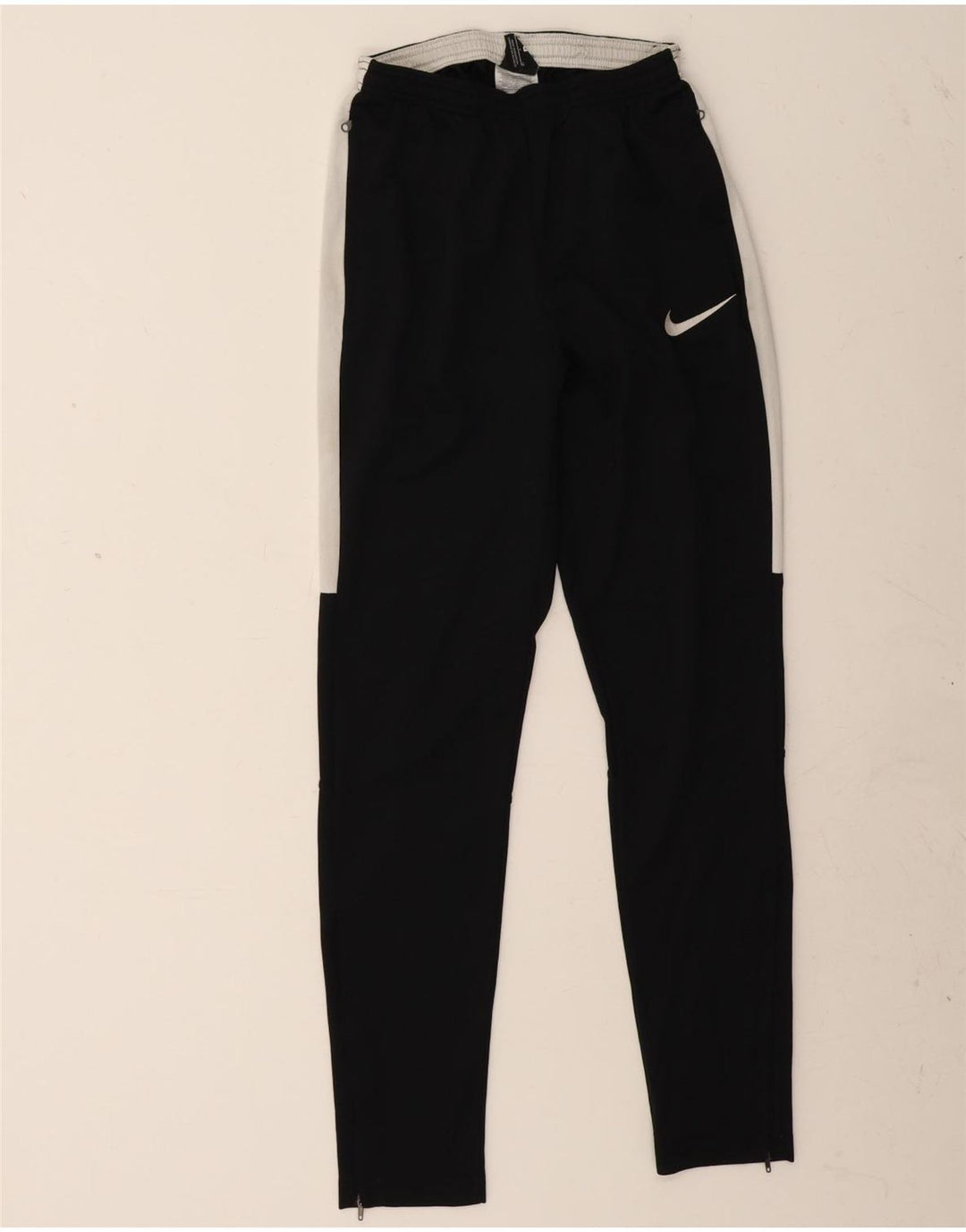 Pantaloni da tuta Nike Dri Fit da uomo, piccoli, in poliestere color block nero