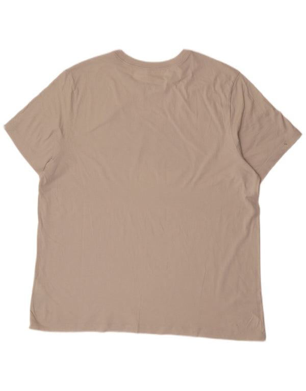 T-shirt grafica da uomo Nike Top 2XL in cotone beige