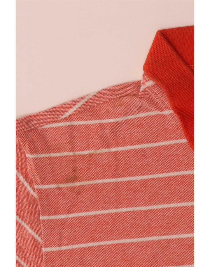 Polo da uomo Chaps in cotone a righe rosse medie