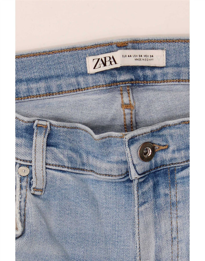 Jeans slim da uomo Zara EU 44 Large W34 L28 Blu