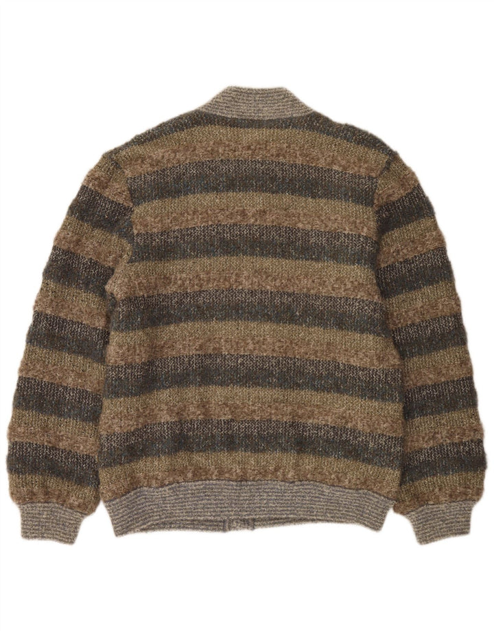 Maglione cardigan da uomo Cellini IT 52 Large a righe multicolore