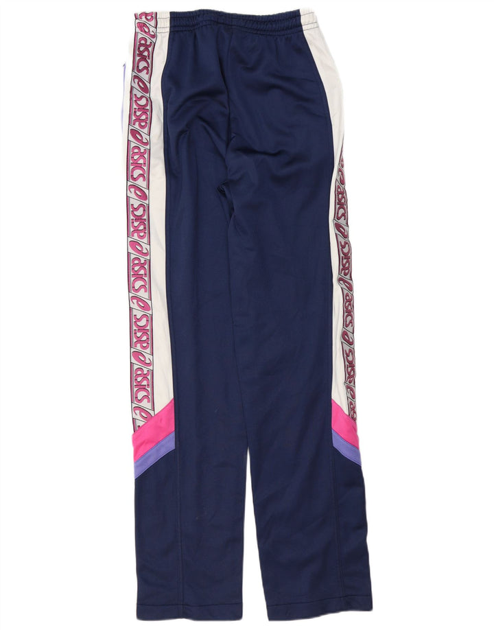 Pantaloni da tuta grafica da uomo Asics Small blu navy color block