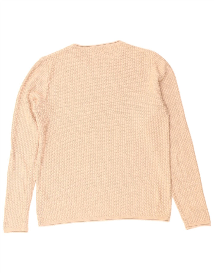 Maglione maglione girocollo da uomo Jack & Jones in cotone beige medio
