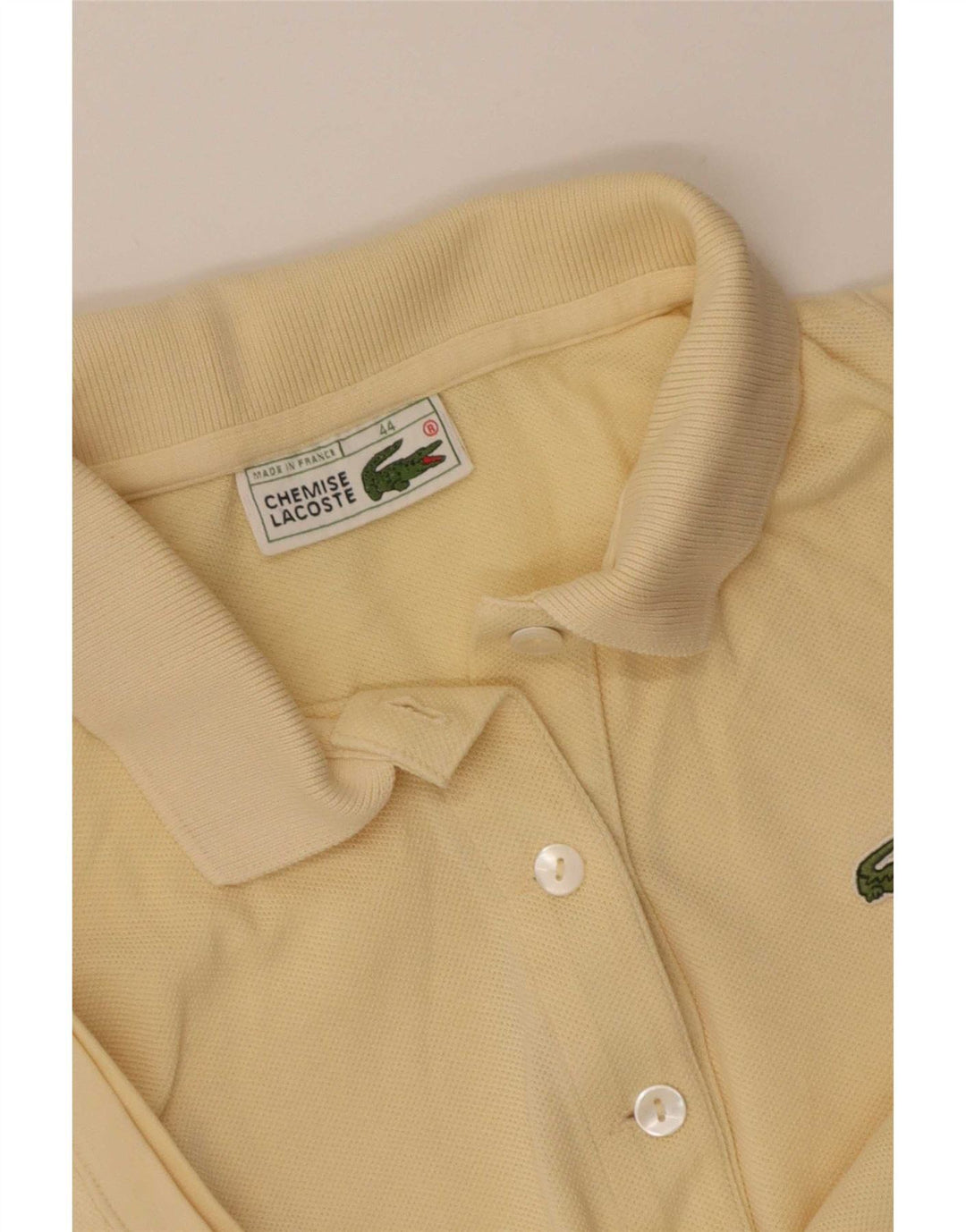 Polo senza maniche da donna Lacoste taglia 44 grande gialla