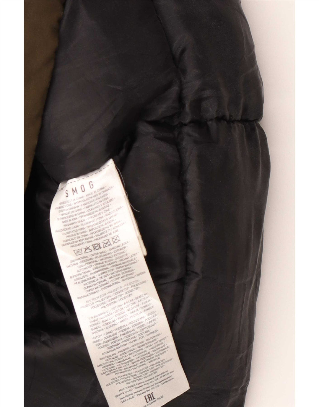 Giacca parka con cappuccio da uomo Smog UK 42 XL poliestere kaki