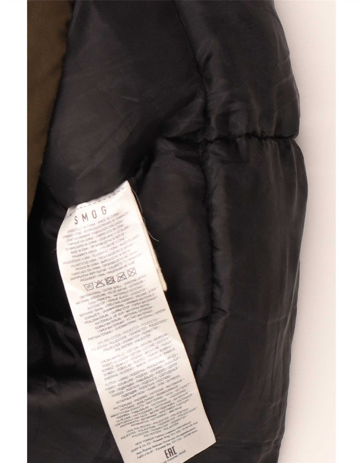 Giacca parka con cappuccio da uomo Smog UK 42 XL poliestere kaki