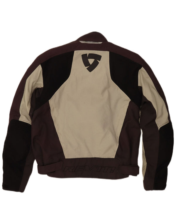 Rev'it Giacca da pilota grafica Motorstyle da uomo UK 42 XL Beige Colourblock