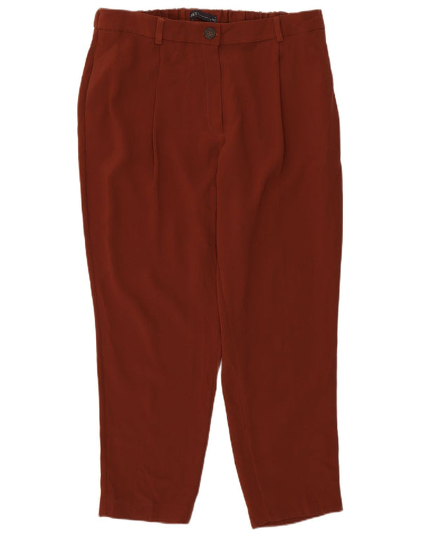 Pantaloni corti con pegged da donna Marks & Spencer UK 14 Large W32 L25 Marrone