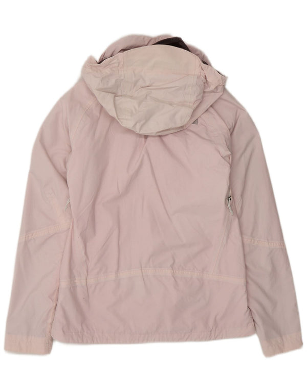 The North Face Womens Hyvent Hooded Rain Jacket UK 10 Small Pink Nylon