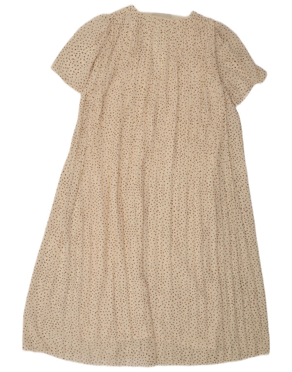 Vestito lungo da donna Zara UK 14 Beige medio maculato