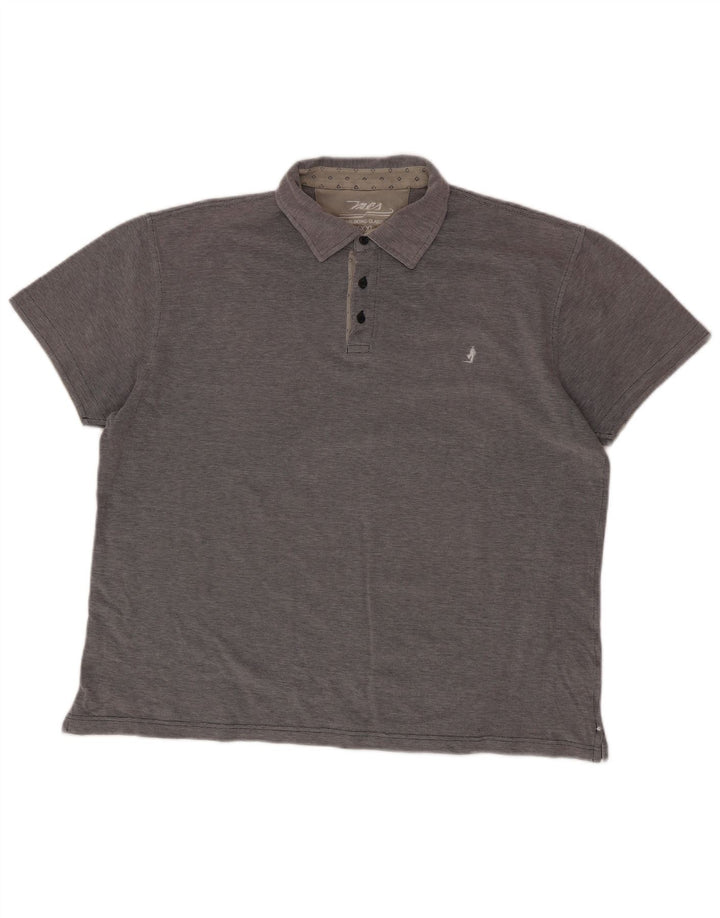 Polo da uomo MARLBORO CLASSICS 3XL cotone grigio