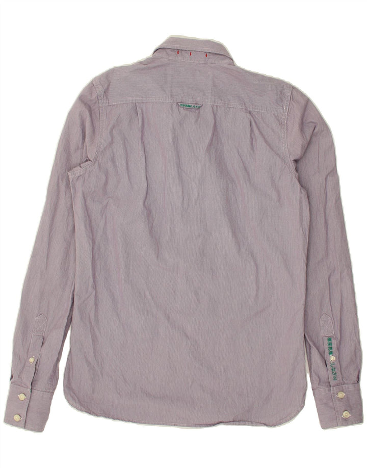 SUPERDRY Mens Shirt Medium Purple Cotton Vintage Superdry and Second-Hand Superdry from Messina Hembry 