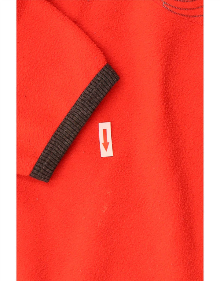 Maglione in pile da donna con collo grafico e zip Lotto UK 14 Poliestere arancione medio