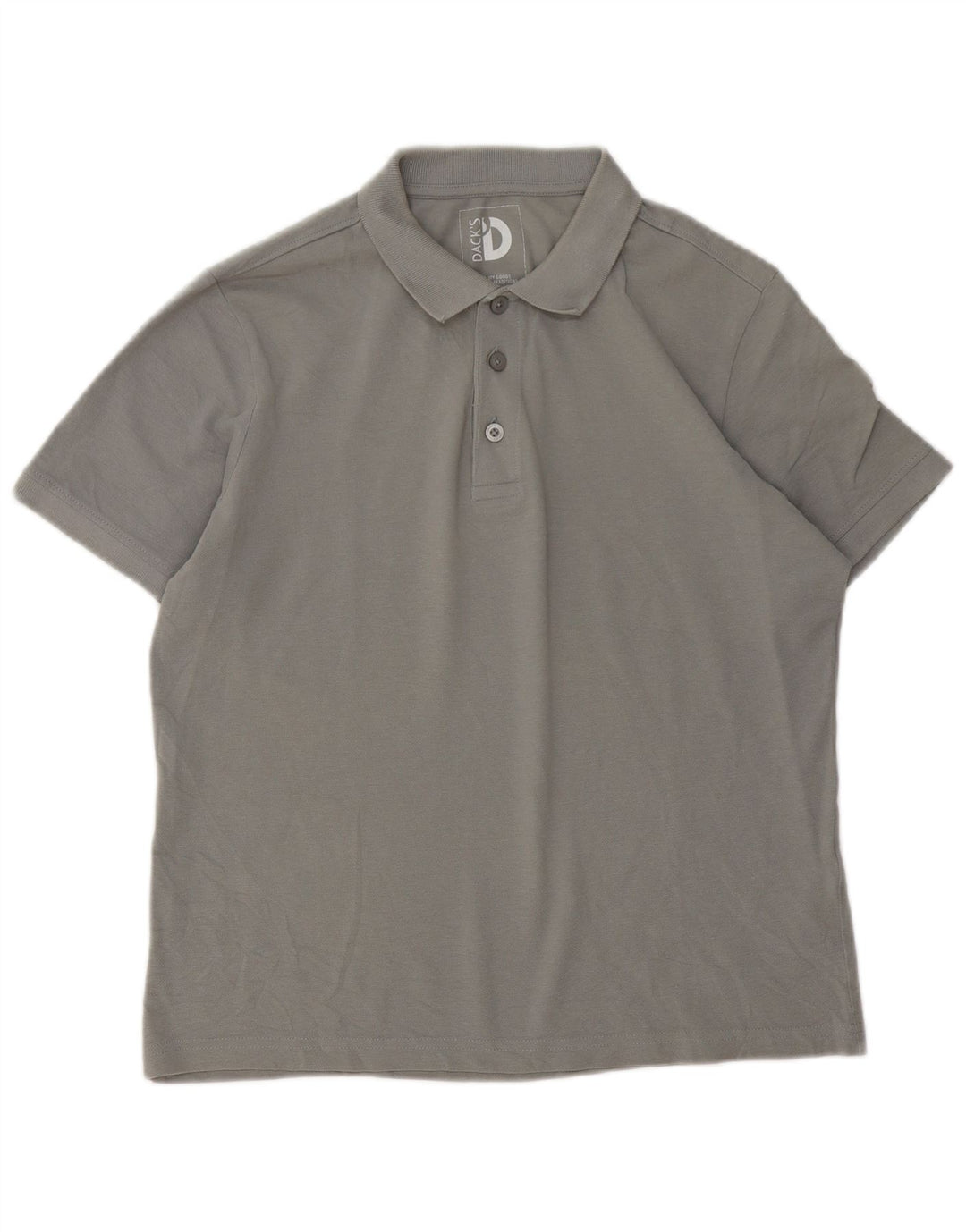Polo da uomo DACK'S in cotone grigio medio