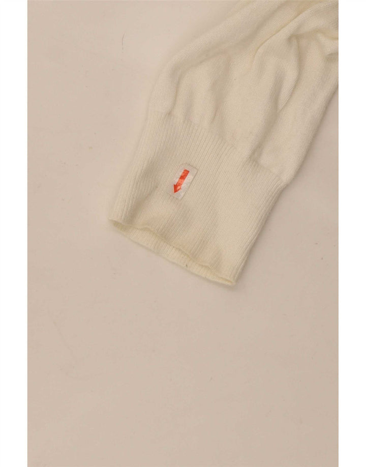 Maglione maglione girocollo da uomo Tommy Hilfiger color block bianco medio