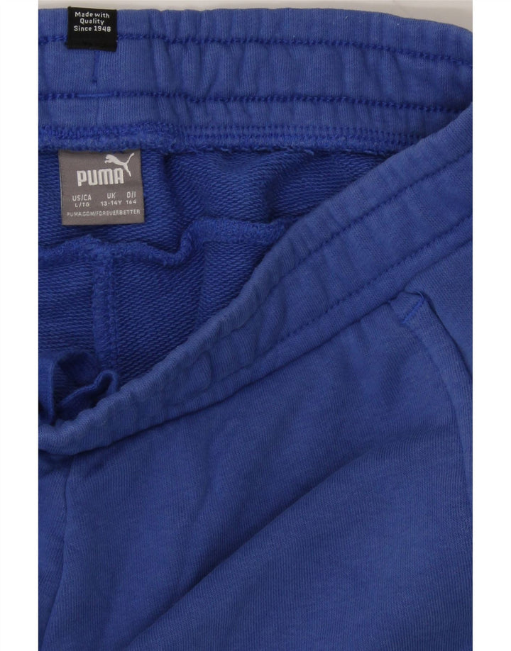 PUMA Boys Sport Shorts 13-14 Years Blue Cotton Vintage Puma and Second-Hand Puma from Messina Hembry 