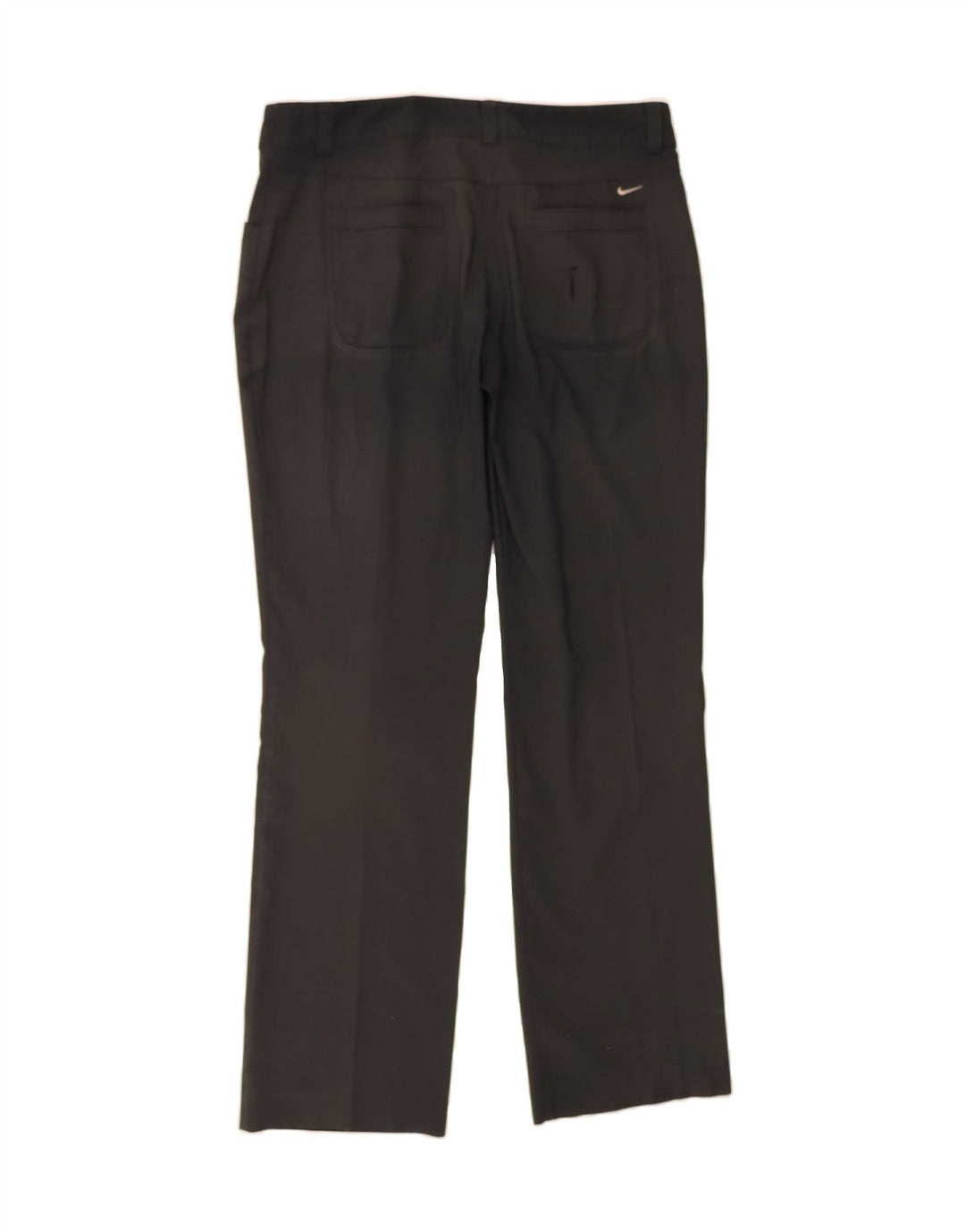 NIKE Womens Straight Casual Trousers UK 12 Medium W32 L31 Black Polyester Vintage Nike and Second-Hand Nike from Messina Hembry 